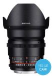 Samyang 16mm T2.2 VDSLR II Objektiv für Sony E-Mount Vorderansicht