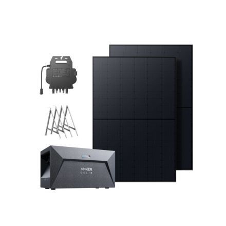 Anker SOLIX Balkonkraftwerk mit Speicher 820W PV, 1600Wh und Balkonhalterungen - 0% MwSt. (gem. § 12 Abs. 3 UStG)*