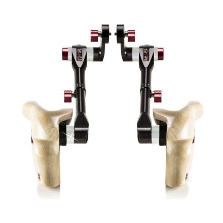 SHAPE W-HAND12 - Double Telescopic Wooden Handle Grip ARRI Rosette