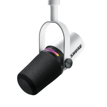 Shure MV7+ Podcast-Mikrofon - Weiß