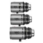DZOFILM Pavo 2x anamorphic Prime C set macro 65mm/180mm T2.8, 135mm T2.5 - Neutral Coating - PL&EF mount - metric