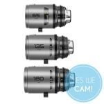 DZOFILM Pavo 2x anamorphic Prime C set macro 65mm/180mm T2.8, 135mm T2.5 - Blue Coating - PL&EF mount metric