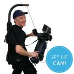 Easyrig 3 mit Gimbal-Weste über beide Schultern