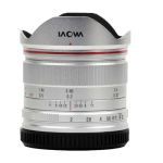 LAOWA 7,5mm f/2,0 drone für MFT silber Seitenansicht 