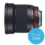Samyang 16mm F2.0 ED AS UMC CS Weitwinkel-Objektiv Sony E-Mount 