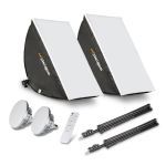 Walimex Pro LED 60W Softbox 40x60cm Bi Color Kit 2 Beleuchtungsset