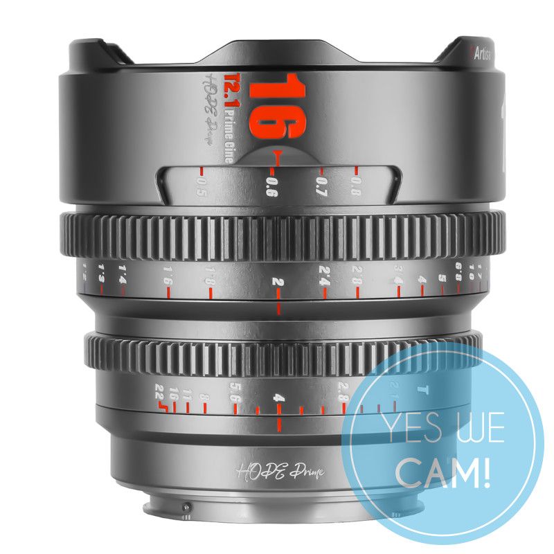 7Artisans Hope 16mm T2.1 titangrau f. Fuji X S35 Weitwinkelobjektiv