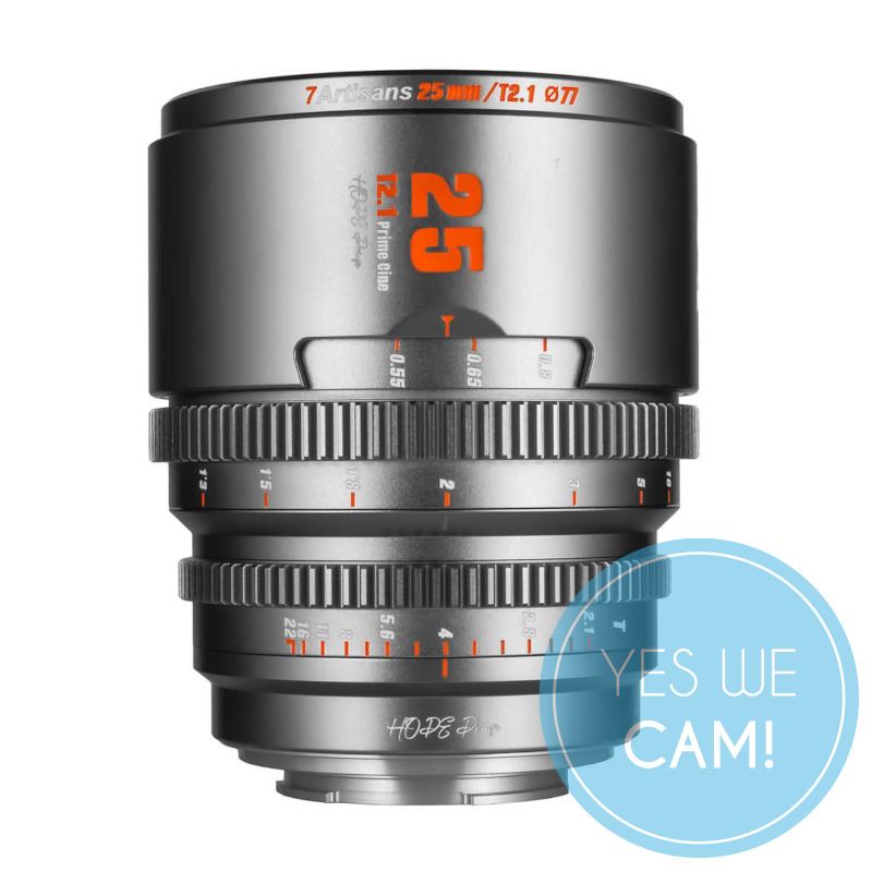 7Artisans Hope 25mm T2.1 titangrau f.Fuji X S35 Weitwinkelobjektiv