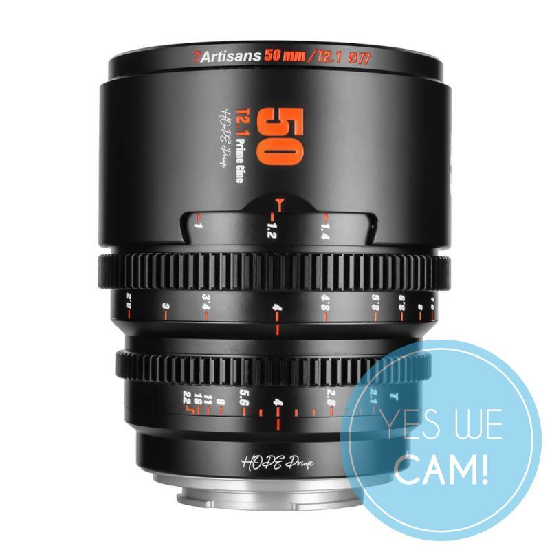 7Artisans Hope 50mm T2.1 schwarz f. Sony E S35 Weitwinkelobjektiv
