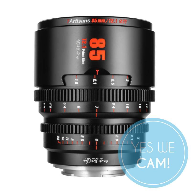 7Artisans Hope 85mm T2.1 schwarz f. Canon RF S35 Filmproduktion