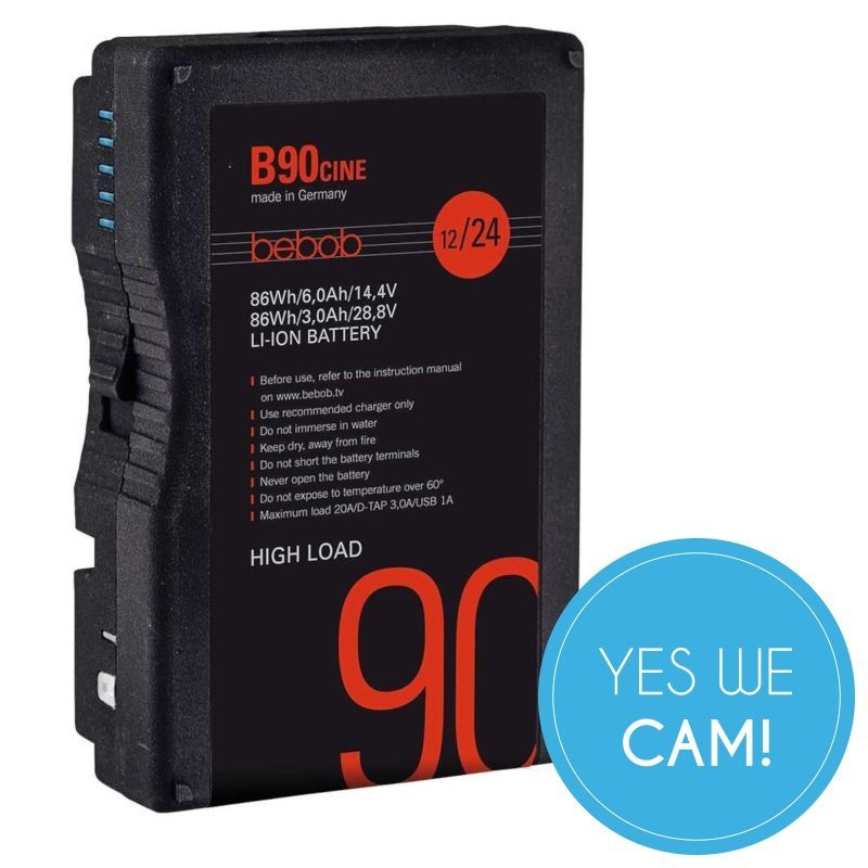 bebob B90cine Akku Hochstrom