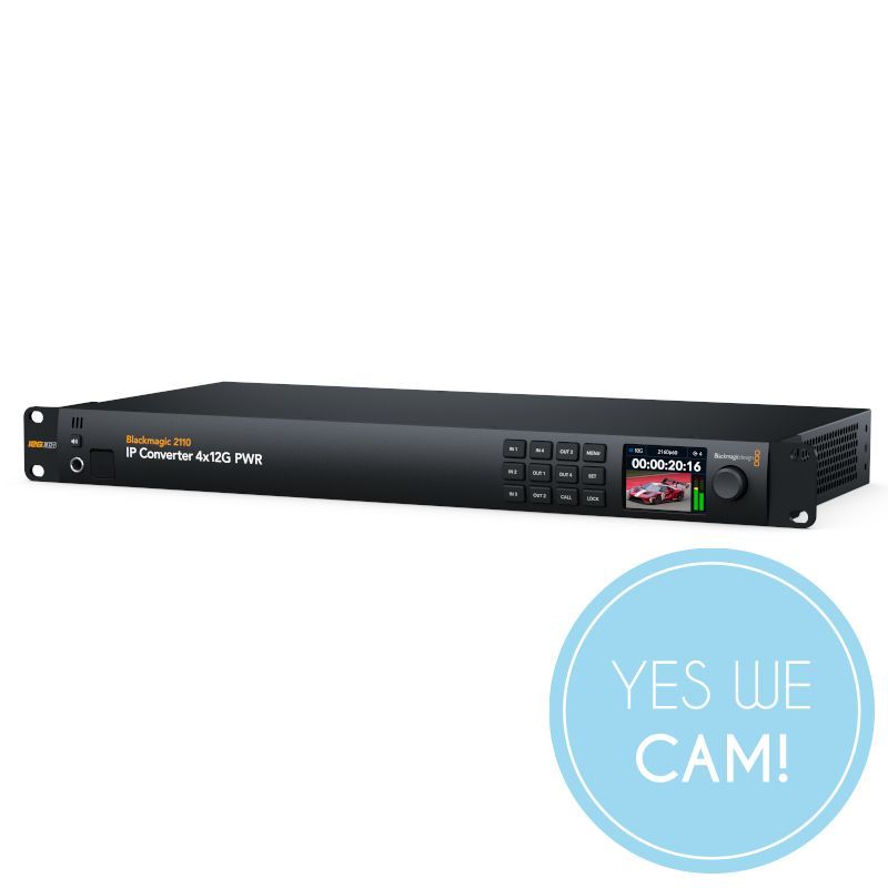 Blackmagic 2110 IP Converter 4x12G PWR Ultra-HD