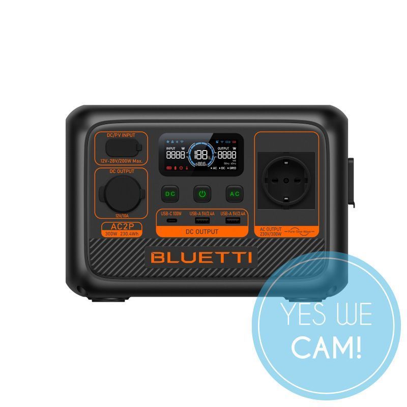 BLUETTI AC2P Tragbare Powerstation 300 W, 230 Wh  Stromversorgung