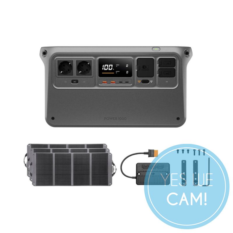 DJI Power 1000 EU + 120 W-Solarpanel 3x Solar