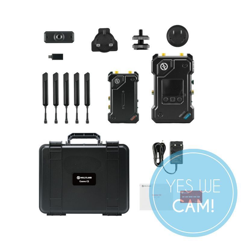 Hollyland Cosmo C2 Wireless Video Transmission System 1TX and 1RX Kit, HD-Videoübertragung