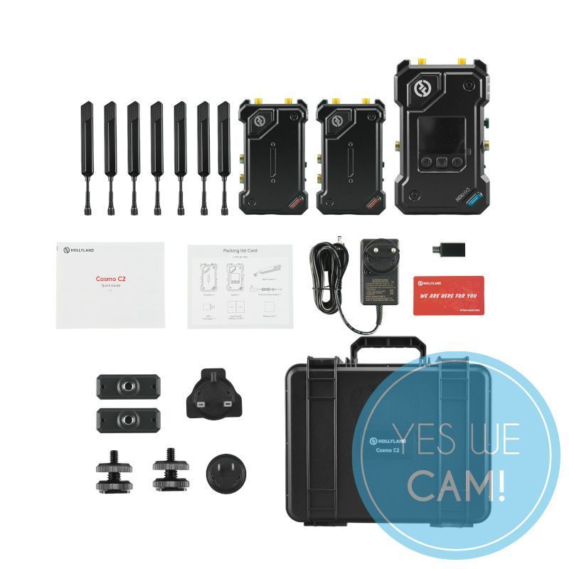 Hollyland Cosmo C2 Wireless Video Transmission System 2TX and 1RX Kit, HD-Videofunkstrecke