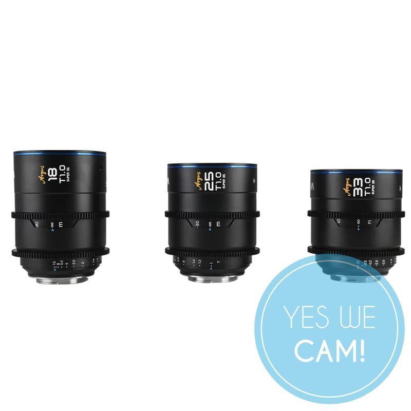 LAOWA Argus S35 Cine 3-Lens Bundle - 18mm, 25mm, 33mm - Nikon Z Objektive