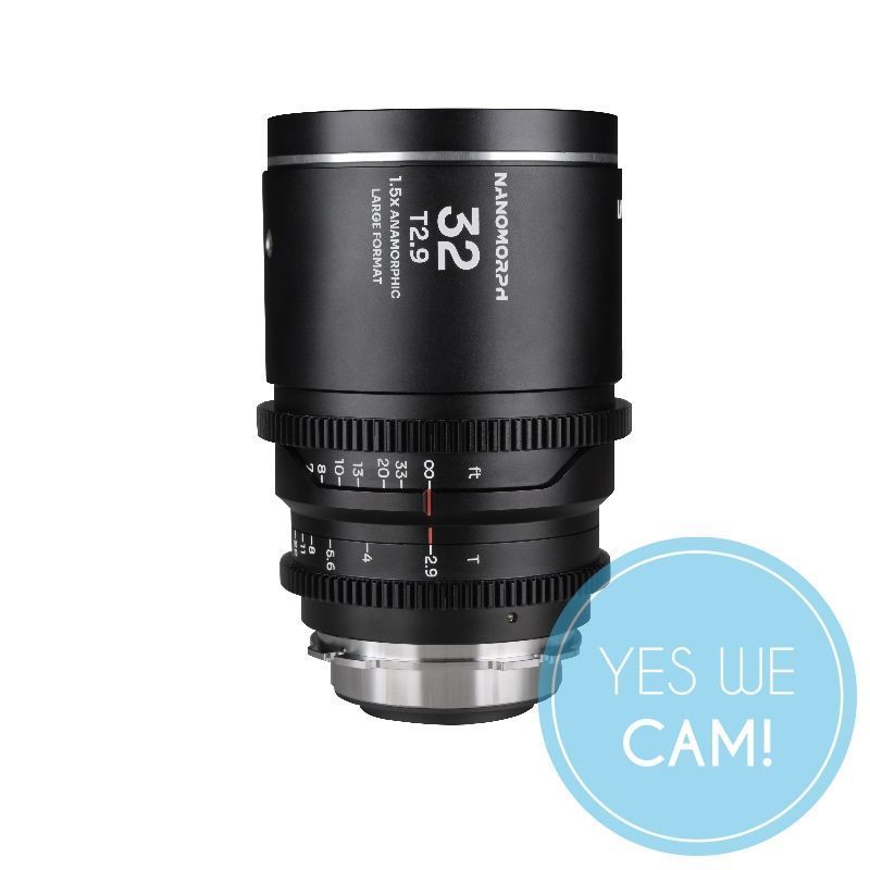 LAOWA Nanomorph 32mm T2.9 1.5X LF Silver Arri PL Default + EF Objektiv