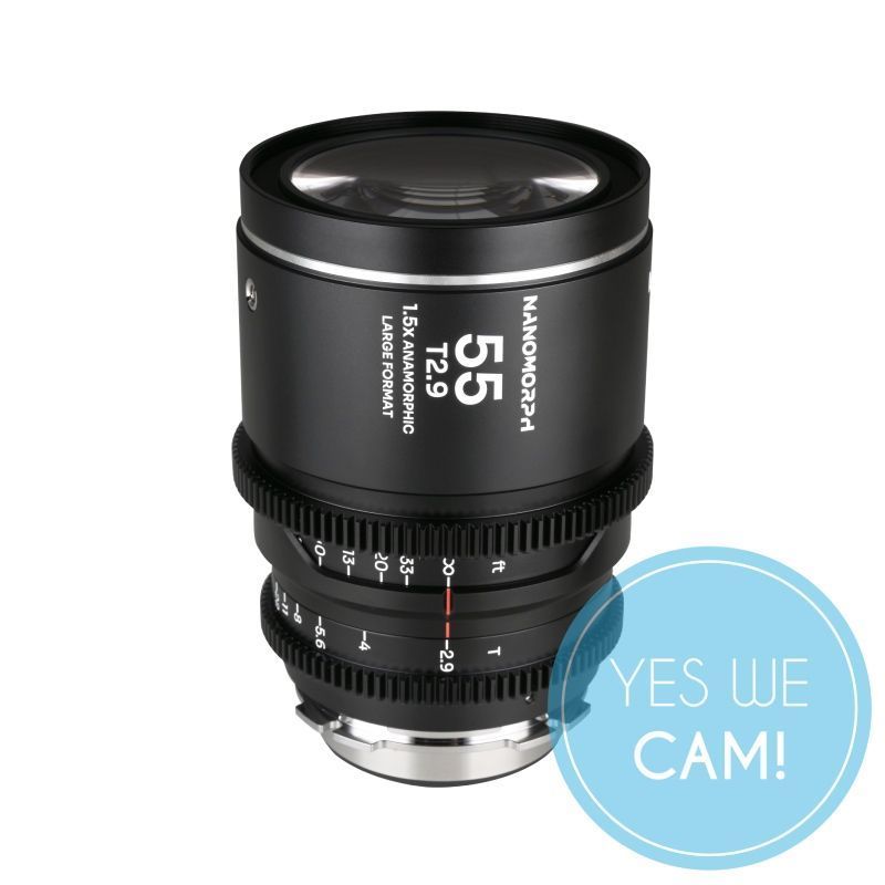 LAOWA Nanomorph 55mm T2.9 1.5X LF Silver Arri PL Default + EF Objektiv
