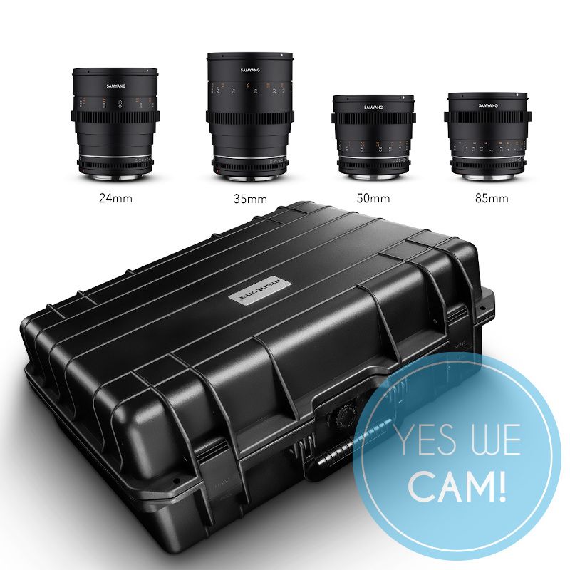 Samyang MF 24/35/50/85 MK2 VDSLR Kofferset CanonEF Mount