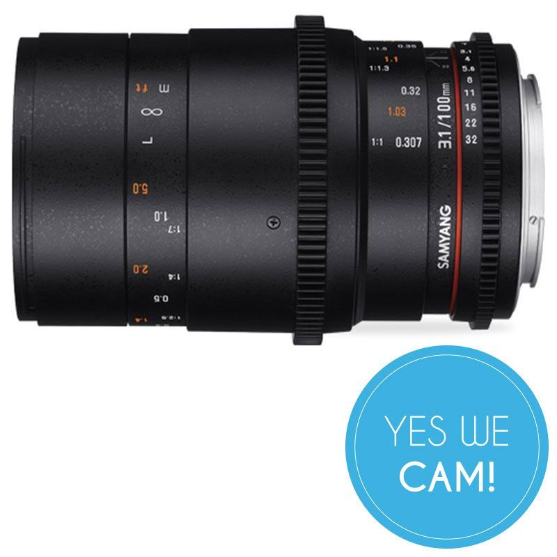Samyang 100mm Makro T3.1 Cine VDSLR Objektiv für Sony E-Mount 