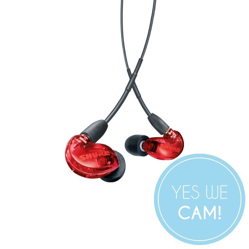 Shure SE215 PRO Professional Sound Isolating™ Ohrhörer - Rot In-Ears